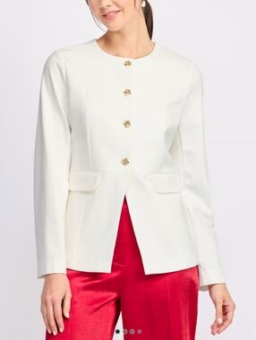 Montgomery Post Maja Three Button Fitted Blazer- XL
